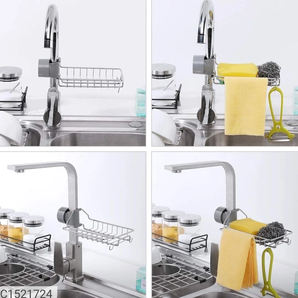 High DemandStainless Steel Sink Kitchen Soap Sponge Holder⚡⚡ Quantity: Only 5 units available⚡⚡*Details:*<p>Product Name:&nbsp;Stainless Steel Sink Kitchen Soap Sponge Holder&nbsp;Package Contains: It has 1&nbsp;Kitchen Soap Sponge Holder&nbsp;Material:&nbsp;Stainless Steel&nbsp;Color: AS per Availability Combo: Pack of 1 Weight: 500gm</p><p><br></p><p>Designs: 4💥 *FREE Shipping* 