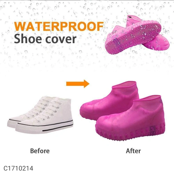 High Demand Shoe Cover-Silicone Reusable Anti skid Waterproof Boot Cover Shoe Protector*Details:*Product Description:  Silicone Reusable Anti skid Waterproof Boot Cover Shoe ProtectorPackage Contains:  It has 1 Pair of Shoe CoverMaterial:SiliconeSize: L & XLItem Weight: 200 gmFeatures: 1. This product is elastic and suitable for multiple sizes.2.Made of high-quality silicone materi