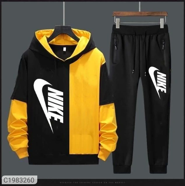 Lycra Printed  Full Sleeves Regular Fit Mens Track Suit⚡⚡ Quantity: Only 5 units available⚡⚡*Details:*Product Name: Lycra Printed  Full Sleeves Regular Fit Mens Track SuitPackage Contains: It Has 1 Piece Of Tracksuit 
Fabric: Lycra
Color: Colour as per availability
Pattern: Printed
Fit: Regular
Bottom Fabric: Others
Combo: Pack of 1
Ideal For: MenWeight: 500Designs: 6💥 *FREE Shipp