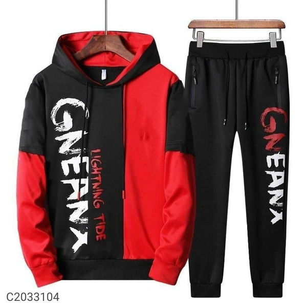 Lycra Printed  Full Sleeves Regular Fit Mens Track Suit⚡⚡ Quantity: Only 5 units available⚡⚡*Details:*Product Name: Lycra Printed  Full Sleeves Regular Fit Mens Track SuitPackage Contains: It Has 1 Piece Of Tracksuit 
Fabric: Lycra
Color: Colour as per availability
Pattern: Printed
Fit: Regular
Bottom Fabric: Others
Combo: Pack of 1
Ideal For: MenWeight: 500Designs: 6💥 *FREE Shipp