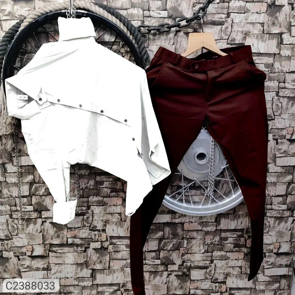 Casual Cotton Solid Full Sleeves Mens Casual Shirt With Casual Trouser⚡⚡ Quantity: Only 5 units available⚡⚡ style="background-color: rgb(250, 250, 250);"Product Name: Cotton Solid Full Sleeves Mens Casual Shirt With Casual Trouser style="background-color: rgb(250, 250, 250);"Package Contains: It Has 1 Piece Of Shirt  style="background-color: rgb(250, 250, 250);">Fabric: Cotton  sty