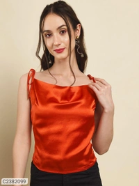 TRENDARREST Women's Polyester Green Satin Party Top⚡⚡ Quantity: Only 5 units available⚡⚡*Details:*Product Name: TRENDARREST Women's Polyester Green Satin Party TopPackage Contains: It has 1 Piece of Top
Color: Mint Green
Fabric: Polyester
Pattern: Solid
Style: Fitted
Occasion: Party
Combo/Set of: Pack of 1
Brand: Trend Arrest
Length: Short Length
Sleeve Length: Shoulder Straps
Neck