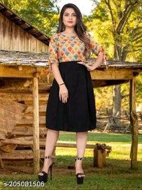 Whatsapp -> https://ltl.sh/CMkRND1F9A (+917594085240)Pretty Glamorous Women Dresses*Fabric: CrepeSleeve Length: Three-Quarter SleevesPattern: PrintedNet Quantity (N): 1Sizes:S (Bust Size: 36 in, Length Size: 38 in) M (Bust Size: 38 in, Length Size: 38 in) L (Bust Size: 40 in, Length Size: 38 in) XL (Bust Size: 42 in, Length Size: 38 in) XXL (Bust Size: 44 in, Length Size: 38 in) 