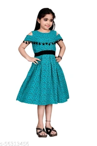 Agile Stylish Girls Frocks & Dresses*Fabric: RayonSleeve Length: Product DependentPattern: PrintedNet Quantity (N): SingleSizes: 2-3 Years, 3-4 Years, 4-5 Years, 5-6 Years, 6-7 Years, 7-8 Years, 8-9 Years, 9-10 Years, 10-11 Years, 11-12 Years, 12-13 Years, 13-14 Years, 14-15 Years, 15-16 YearsDispatch: 1 Day