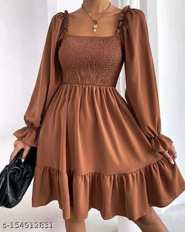 Whatsapp -> https://ltl.sh/CMkROdHB_g (+917594085240) Sensational Women Dresses*Fabric: CrepeSleeve Length: Long SleevesPattern: SolidNet Quantity (N): 1Sizes:S (Bust Size: 36 in, Length Size: 40 in) M (Bust Size: 38 in, Length Size: 40 in) L (Bust Size: 40 in, Length Size: 40 in) Dispatch: 2 Days*Proof of Safe Delivery