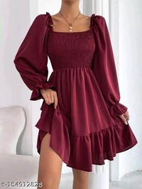 Whatsapp -> https://ltl.sh/CMkROdHB_g (+917594085240) Sensational Women Dresses*Fabric: CrepeSleeve Length: Long SleevesPattern: SolidNet Quantity (N): 1Sizes:S (Bust Size: 36 in, Length Size: 40 in) M (Bust Size: 38 in, Length Size: 40 in) L (Bust Size: 40 in, Length Size: 40 in) Dispatch: 2 Days*Proof of Safe Delivery