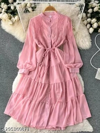 Whatsapp -> https://ltl.sh/CskRhm8MQQ (+917594085240)Catalog Name:*Urbane Latest Women Dresses*Fabric: Crepe / AcrylicSleeve Length: Long SleevesPattern: SolidNet Quantity (N): 1Sizes:S (Bust Size: 32 in) M (Bust Size: 34 in) L (Bust Size: 36 in) XL (Bust Size: 38 in) 