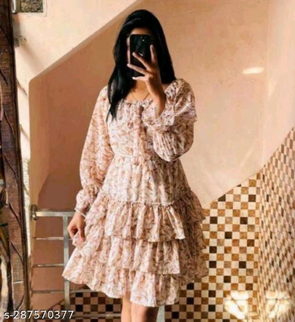 Whatsapp -> https://ltl.sh/CMkRhzYwuQ (+917594085240)Catalog Name:*Classic Fabulous Women Dresses*Fabric: GeorgetteSleeve Length: Three-Quarter SleevesPattern: PrintedNet Quantity (N): 1Sizes:S (Bust Size: 34 in) M (Bust Size: 36 in) L (Bust Size: 38 in) Dispatch: 1 Day*Proof of Safe Delivery