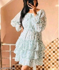 Whatsapp -> https://ltl.sh/CMkRhzYwuQ (+917594085240)Catalog Name:*Classic Fabulous Women Dresses*Fabric: GeorgetteSleeve Length: Three-Quarter SleevesPattern: PrintedNet Quantity (N): 1Sizes:S (Bust Size: 34 in) M (Bust Size: 36 in) L (Bust Size: 38 in) Dispatch: 1 Day*Proof of Safe Delivery