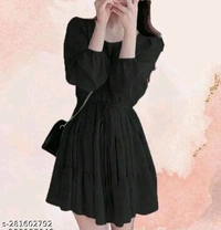 Whatsapp -> https://ltl.sh/CskRiDMuSw (+917594085240)Catalog Name:*Comfy Modern Women Dresses*Fabric: Acrylic / GeorgetteSleeve Length: Product DependentPattern: SolidNet Quantity (N): 1Sizes:S, MDispatch: 1 Day
