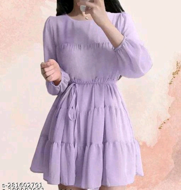 Whatsapp -> https://ltl.sh/CskRiDMuSw (+917594085240)Catalog Name:*Comfy Modern Women Dresses*Fabric: Acrylic / GeorgetteSleeve Length: Product DependentPattern: SolidNet Quantity (N): 1Sizes:S, MDispatch: 1 Day