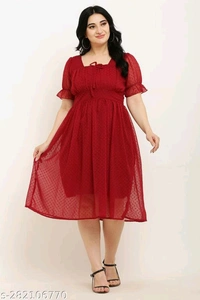 Whatsapp -> https://ltl.sh/CMkRiQhT8w (+917594085240)Catalog Name:*Comfy Modern Women Dresses*Fabric: GeorgetteSleeve Length: Short SleevesPattern: Product DependentNet Quantity (N): 1Sizes:S, M, L, XLDispatch: 2 Days