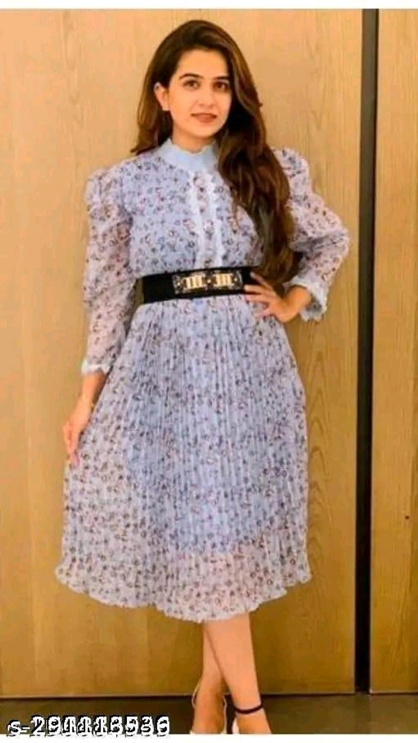 Whatsapp -> https://ltl.sh/CskRjL-INg (+917594085240)Catalog Name:*Urbane Latest Women Dresses*Fabric: GeorgetteSleeve Length: Product DependentPattern: PrintedNet Quantity (N): 1Sizes:S (Bust Size: 34 in) M (Bust Size: 36 in) L (Bust Size: 38 in) XL (Bust Size: 40 in) 