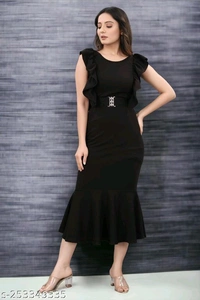Trendy Modern Women Dresses*Fabric: LycraSleeve Length: SleevelessPattern: SolidNet Quantity (N): 2Sizes:S (Bust Size: 34 in) M (Bust Size: 36 in) L (Bust Size: 38 in) XL (Bust Size: 40 in) XXL (Bust Size: 42 in) 