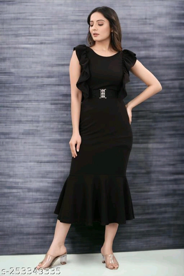 Trendy Modern Women Dresses*Fabric: LycraSleeve Length: SleevelessPattern: SolidNet Quantity (N): 2Sizes:S (Bust Size: 34 in) M (Bust Size: 36 in) L (Bust Size: 38 in) XL (Bust Size: 40 in) XXL (Bust Size: 42 in) 