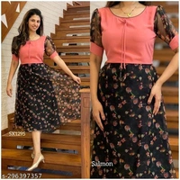 Women Dresses*Fabric: GeorgetteSleeve Length: Short SleevesPattern: PrintedNet Quantity (N): 1Sizes:M (Bust Size: 38 in, Length Size: 46 in) L (Bust Size: 40 in, Length Size: 46 in) XL (Bust Size: 42 in, Length Size: 46 in) XXL (Bust Size: 44 in, Length Size: 46 in) Dispatch: 2 Days*Proof of Safe Delivery! 
