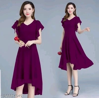 Fabric: GeorgetteSleeve Length: Short SleevesPattern: SolidNet Quantity (N): 1Sizes:S (Bust Size: 36 in, Length Size: 44 in) M (Bust Size: 38 in, Length Size: 44 in) L (Bust Size: 40 in, Length Size: 44 in) XL (Bust Size: 42 in, Length Size: 44 in) XXL (Bust Size: 44 in, Length Size: 44 in) Dispatch: 1 Day*Proof of Safe Delivery