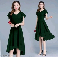Fabric: GeorgetteSleeve Length: Short SleevesPattern: SolidNet Quantity (N): 1Sizes:S (Bust Size: 36 in, Length Size: 44 in) M (Bust Size: 38 in, Length Size: 44 in) L (Bust Size: 40 in, Length Size: 44 in) XL (Bust Size: 42 in, Length Size: 44 in) XXL (Bust Size: 44 in, Length Size: 44 in) Dispatch: 1 Day*Proof of Safe Delivery