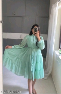 Women Dresses*Fabric: CrepeSleeve Length: Product DependentPattern: SolidNet Quantity (N): 1Sizes:S, M, L, XLDispatch: 2 Days*Proof of Safe Delivery.