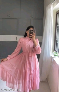 Women Dresses*Fabric: CrepeSleeve Length: Product DependentPattern: SolidNet Quantity (N): 1Sizes:S, M, L, XLDispatch: 2 Days*Proof of Safe Delivery.
