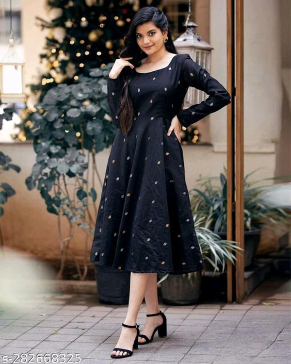 Women Dresses*Fabric: Cotton BlendSleeve Length: Product DependentPattern: PrintedNet Quantity (N): 1Sizes:XS (Bust Size: 32 in, Length Size: 46 in) S (Bust Size: 34 in, Length Size: 46 in) M (Bust Size: 36 in, Length Size: 46 in) L (Bust Size: 38 in, Length Size: 46 in) XL (Bust Size: 40 in, Length Size: 46 in) Dispatch: 1 Day*Proof of Safe Delivery! 