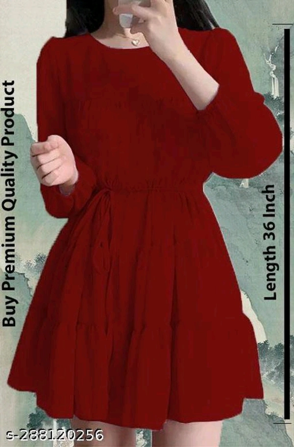 Women Dresses*Fabric: GeorgetteSleeve Length: Product DependentPattern: SolidNet Quantity (N): 1Sizes:XS (Bust Size: 30 in, Length Size: 36 in) S (Bust Size: 32 in, Length Size: 36 in) M (Bust Size: 34 in, Length Size: 36 in) L (Bust Size: 36 in, Length Size: 36 in) Dispatch: 2 Days*Proof of Safe Delivery