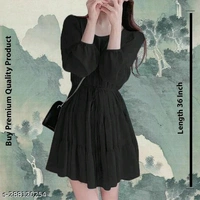 Women Dresses*Fabric: GeorgetteSleeve Length: Product DependentPattern: SolidNet Quantity (N): 1Sizes:XS (Bust Size: 30 in, Length Size: 36 in) S (Bust Size: 32 in, Length Size: 36 in) M (Bust Size: 34 in, Length Size: 36 in) L (Bust Size: 36 in, Length Size: 36 in) Dispatch: 2 Days*Proof of Safe Delivery