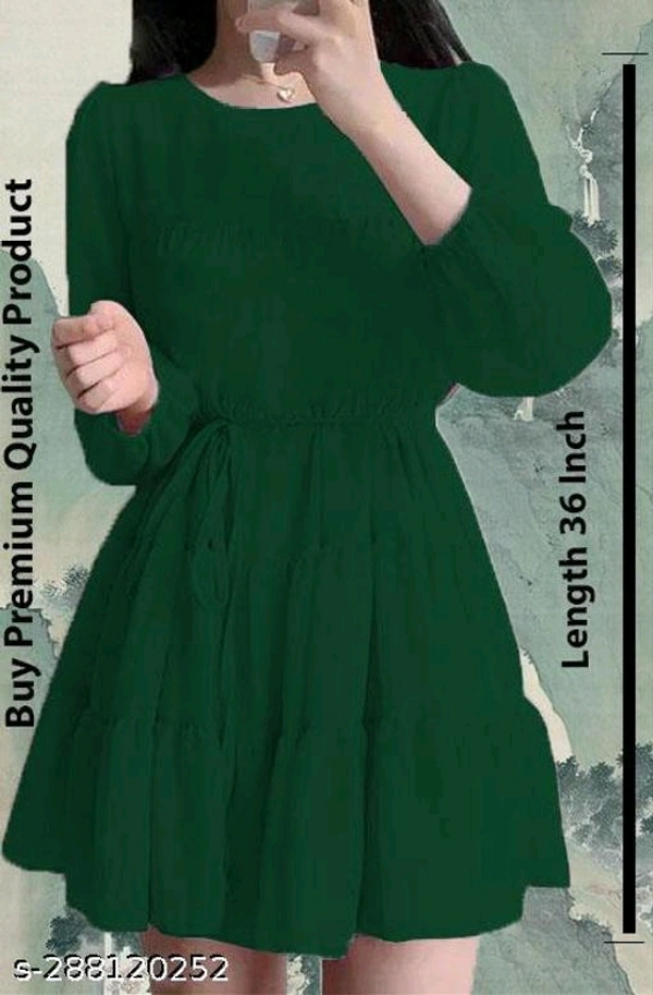 Women Dresses*Fabric: GeorgetteSleeve Length: Product DependentPattern: SolidNet Quantity (N): 1Sizes:XS (Bust Size: 30 in, Length Size: 36 in) S (Bust Size: 32 in, Length Size: 36 in) M (Bust Size: 34 in, Length Size: 36 in) L (Bust Size: 36 in, Length Size: 36 in) Dispatch: 2 Days*Proof of Safe Delivery