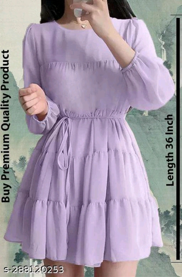 Women Dresses*Fabric: GeorgetteSleeve Length: Product DependentPattern: SolidNet Quantity (N): 1Sizes:XS (Bust Size: 30 in, Length Size: 36 in) S (Bust Size: 32 in, Length Size: 36 in) M (Bust Size: 34 in, Length Size: 36 in) L (Bust Size: 36 in, Length Size: 36 in) Dispatch: 2 Days*Proof of Safe Delivery