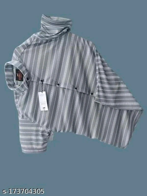 Catalog Name:*Classic Modern Men Shirts*Fabric: LycraSleeve Length: Short SleevesPattern: StripedNet Quantity (N): 1Sizes:S, M, L (Chest Size: 43 in, Length Size: 29 in) XL, XXL