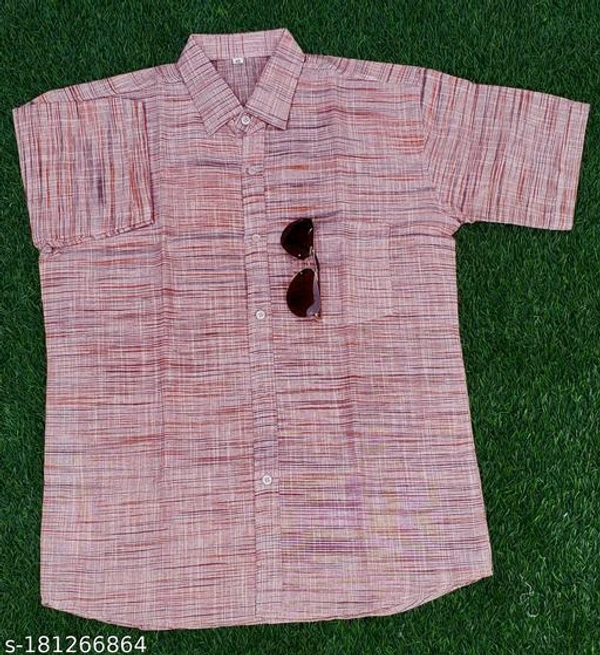Catalog Name:*Classy Modern Men Shirts*Fabric: Khadi CottonSleeve Length: Short SleevesPattern: SolidNet Quantity (N): 1Sizes:XL (Chest Size: 42 in, Length Size: 30.5 in) L (Chest Size: 40 in, Length Size: 29.5 in) XXL (Chest Size: 44 in, Length Size: 31 in) 