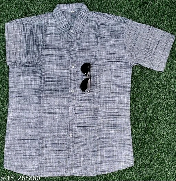 Catalog Name:*Classy Modern Men Shirts*Fabric: Khadi CottonSleeve Length: Short SleevesPattern: SolidNet Quantity (N): 1Sizes:XL (Chest Size: 42 in, Length Size: 30.5 in) L (Chest Size: 40 in, Length Size: 29.5 in) XXL (Chest Size: 44 in, Length Size: 31 in) 