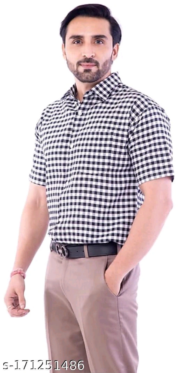 Catalog Name:*Classic Fabulous Men Shirts*Fabric: Khadi CottonSleeve Length: Short SleevesPattern: Variable (Product Dependent)Net Quantity (N): 1Sizes:XL, L, XXL, MDispatch: 2-2 Days*