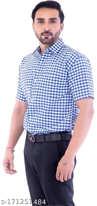 Catalog Name:*Classic Fabulous Men Shirts*Fabric: Khadi CottonSleeve Length: Short SleevesPattern: Variable (Product Dependent)Net Quantity (N): 1Sizes:XL, L, XXL, MDispatch: 2-2 Days*
