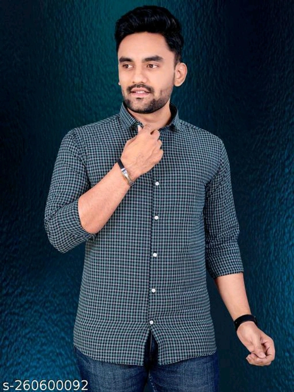 Catalog Name:*Stylish Glamorous Men Shirts*Fabric: CottonSleeve Length: Long SleevesPattern: CheckedNet Quantity (N): 1Sizes:M (Chest Size: 38 in, Length Size: 28 in) L (Chest Size: 40 in, Length Size: 28.5 in) XL (Chest Size: 42 in, Length Size: 29 in) XXL (Chest Size: 44 in, Length Size: 29.5 in) Dispatch: 1 Day*Proof of Safe Delivery! 