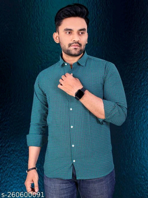 Catalog Name:*Stylish Glamorous Men Shirts*Fabric: CottonSleeve Length: Long SleevesPattern: CheckedNet Quantity (N): 1Sizes:M (Chest Size: 38 in, Length Size: 28 in) L (Chest Size: 40 in, Length Size: 28.5 in) XL (Chest Size: 42 in, Length Size: 29 in) XXL (Chest Size: 44 in, Length Size: 29.5 in) Dispatch: 1 Day*Proof of Safe Delivery! 