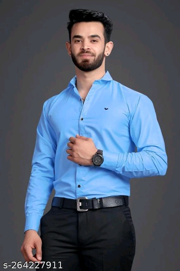 Catalog Name:*Classic Modern Men Shirts*Fabric: CottonSleeve Length: Long SleevesPattern: SolidNet Quantity (N): 1Sizes:M, L
