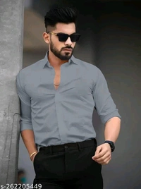 Catalog Name:*Trendy Fashionable Men Shirts*Fabric: Cotton BlendSleeve Length: Long SleevesPattern: SolidNet Quantity (N): 1Sizes:M (Chest Size: 38 in, Length Size: 28 in) L (Chest Size: 40 in, Length Size: 28.5 in) XL (Chest Size: 42 in, Length Size: 29 in) XXL (Chest Size: 44 in, Length Size: 29.5 in) 