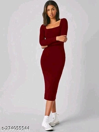 Catalog Name:*Latest Women Dresses*Fabric: Cotton Blend / LycraSleeve Length: Long SleevesPattern: SolidNet Quantity (N): 1Sizes:XS, S, M, LDispatch: 1 Day*Proof of Safe Delivery! Click to know on Safety Standards of Delivery Partners-