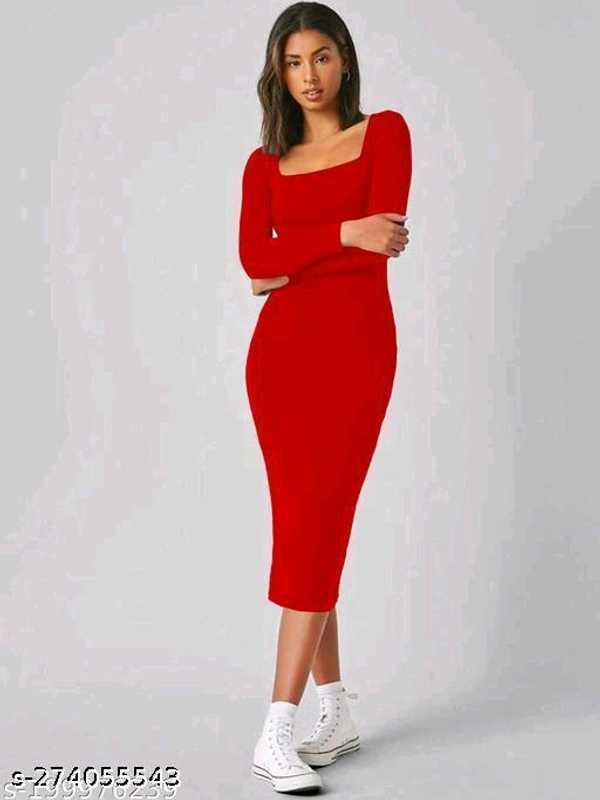 Catalog Name:*Latest Women Dresses*Fabric: Cotton Blend / LycraSleeve Length: Long SleevesPattern: SolidNet Quantity (N): 1Sizes:XS, S, M, LDispatch: 1 Day*Proof of Safe Delivery! Click to know on Safety Standards of Delivery Partners-