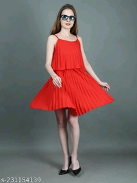 Catalog Name:*Pretty Latest Women Dresses*Fabric: CrepeSleeve Length: Product DependentPattern: Product DependentNet Quantity (N): 1Sizes:S (Bust Size: 36 in) M (Bust Size: 38 in) 