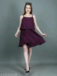 Catalog Name:*Pretty Latest Women Dresses*Fabric: CrepeSleeve Length: Product DependentPattern: Product DependentNet Quantity (N): 1Sizes:S (Bust Size: 36 in) M (Bust Size: 38 in) 