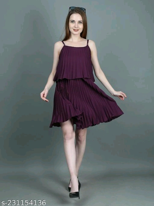 Catalog Name:*Pretty Latest Women Dresses*Fabric: CrepeSleeve Length: Product DependentPattern: Product DependentNet Quantity (N): 1Sizes:S (Bust Size: 36 in) M (Bust Size: 38 in) 