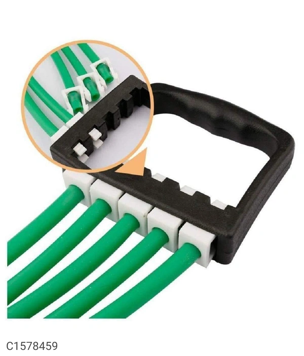 *Product Name:* Gym Utility -Adjustable Multi-Function 5 Rubber Tubes Chest Expander for Men & Women*Details:*Product Description: Adjustable Multi-Function 5 Rubber Tubes Chest Expander for Men & Women Dimensions(L x W x H in Cm): 65 x 11 x 3Features:-Adjustable Chest Expander Portable Puller Exercise Fitness Resistance Band Tube Yoga 5 Latex Resistance Bands.High Quality Material