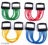 *Product Name:* Gym Utility -Adjustable Multi-Function 5 Rubber Tubes Chest Expander for Men & Women*Details:*Product Description: Adjustable Multi-Function 5 Rubber Tubes Chest Expander for Men & Women Dimensions(L x W x H in Cm): 65 x 11 x 3Features:-Adjustable Chest Expander Portable Puller Exercise Fitness Resistance Band Tube Yoga 5 Latex Resistance Bands.High Quality Material