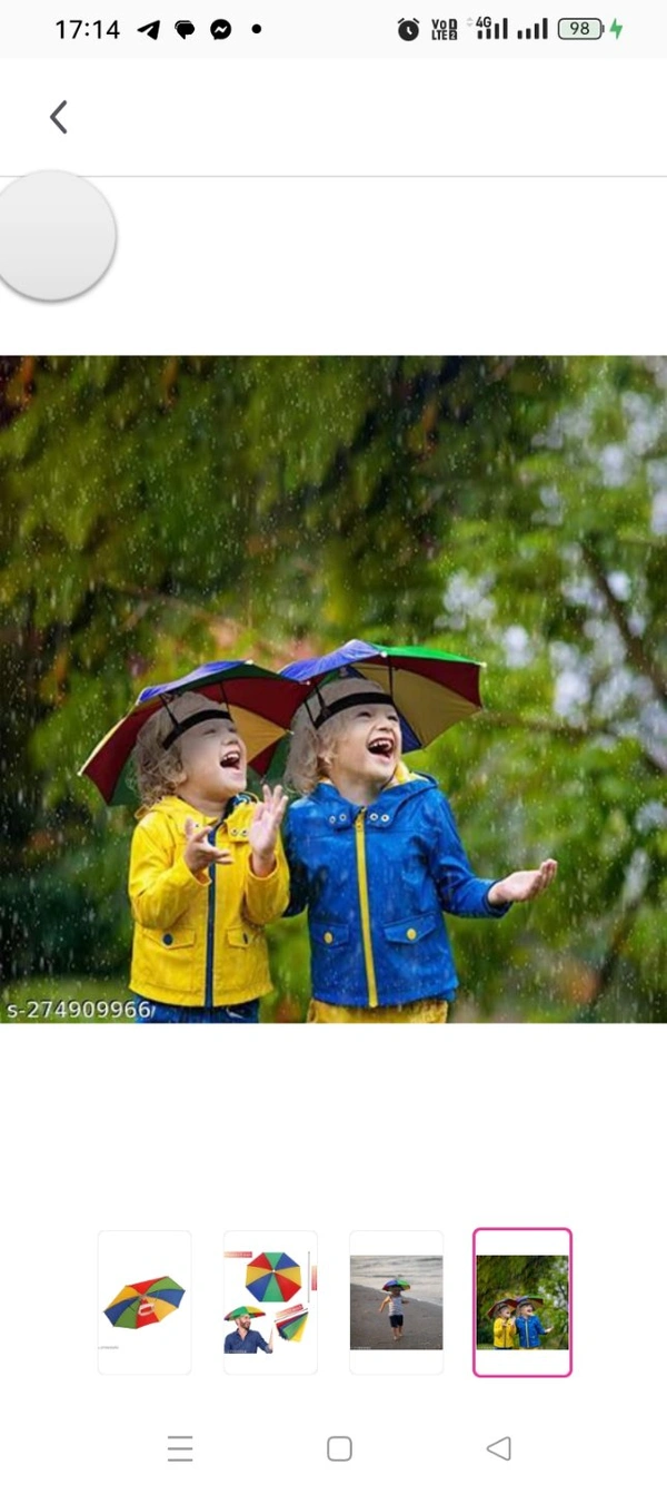 High Demand Styles Modern Women Umbrellas*Material: NylonNo. of Folds: 1Pattern: PrintedNet Quantity (N): 1Sizes: Free SizeDispatch: 1 Day*Proof of Safe Delivery! Click to know on Safety Standards 