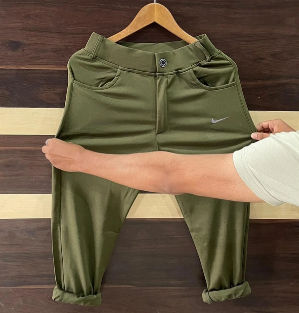 Name : NIKE FASHION LYCRA PANT   Product Details :🔥NIKE HIGH FASHION LYCRA  PANTS FOR MEN👖🔥Black🔥light grey🔥oliveFull stretchable Lycra trouser 😎Quality guarantee ✅Ankle length ✅Size *M28- 30* *L-32* *Xl-34* *xxl-36