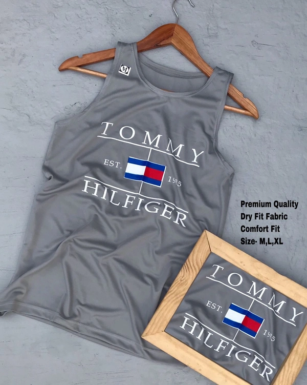 Name : DRY FIT SANDOWS  Product Details :*New Summer Stock Arrived**Dry Fit Sandos**Brand - Tommy Hilfiger**Premium Quality**Fabric- 2 Way Lycra**Soft & Comfort Fit**Size- M38,L40,XL42**Price - 399 FS*Full Stock*500 Pcs In Stock*See Video For Quality chkFABRIC : DRY FIT LYCRASIZES : M-28-30, L-32, XL-34