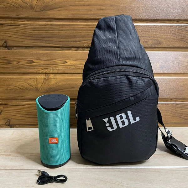 Name : COMBO OF JBL SPEAKER & JBL CROSS BAG  Product Details :**100% QUALITY GUARANTEE*** BRAND NEW JBL COMBO** BRAND NEW UNIQUE COLOUR ** BUY JBL BLUETOOTH SPEAKER ** FREE JBL CROSS BODY BACKPACK 🎒 ** FREE SHIPPING ALL OVER INDIA **PRICE ONLY 599* * NO LESS ANY ONE *COMBOS : JBL