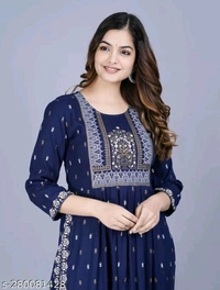Women's KurtiName: Naira Women's KurtiFabric: RayonSleeve Length: Three-Quarter SleevesPattern: PrintedCombo of: SingleSizes:S, M, L, XL, XXL, XXXLCountry of Origin: India